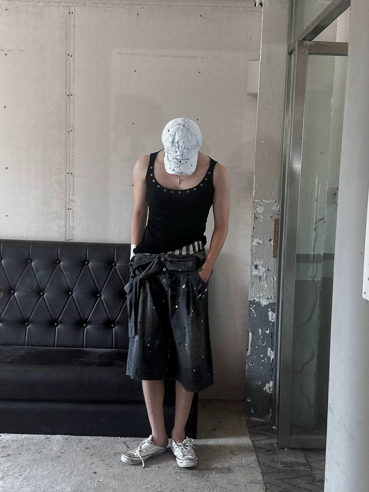 FULLTIDE Lightweight Low Rise Wide Leg Cropped Dark Stretch Cotton Denim Women Jeans