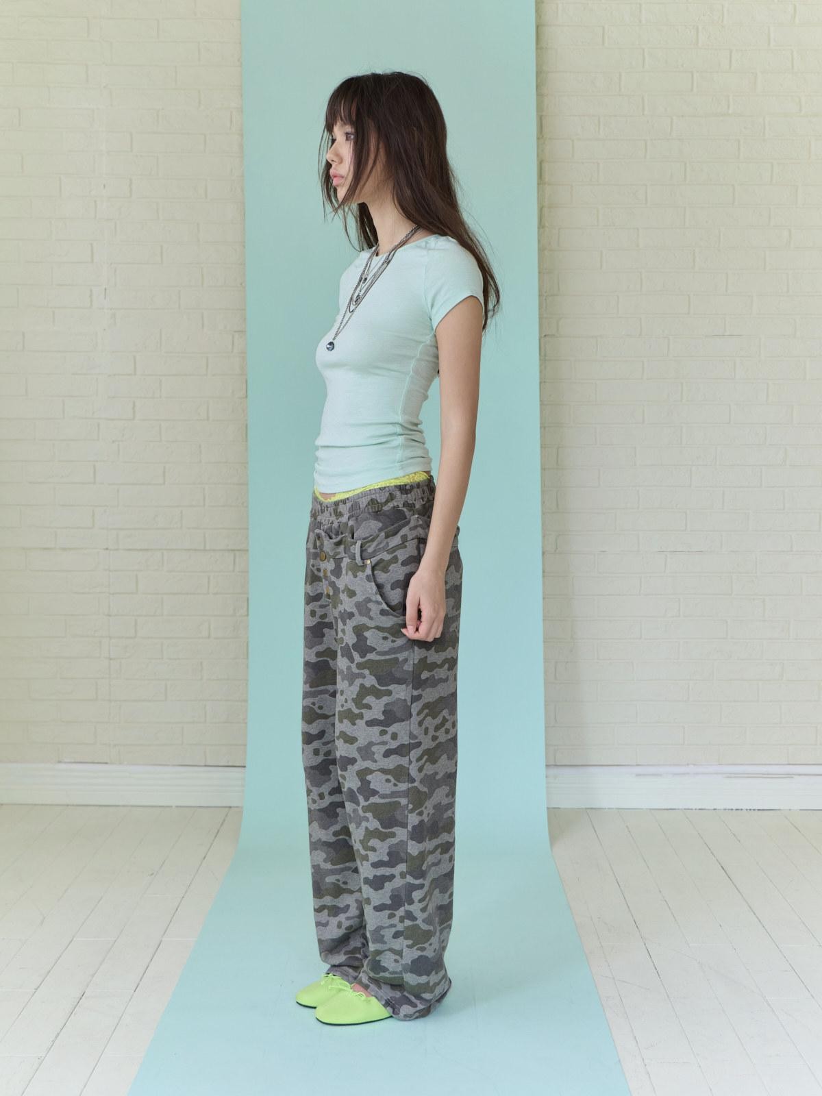 FULLTIDE Mint Distressed Super Soft Slim Fit Women&