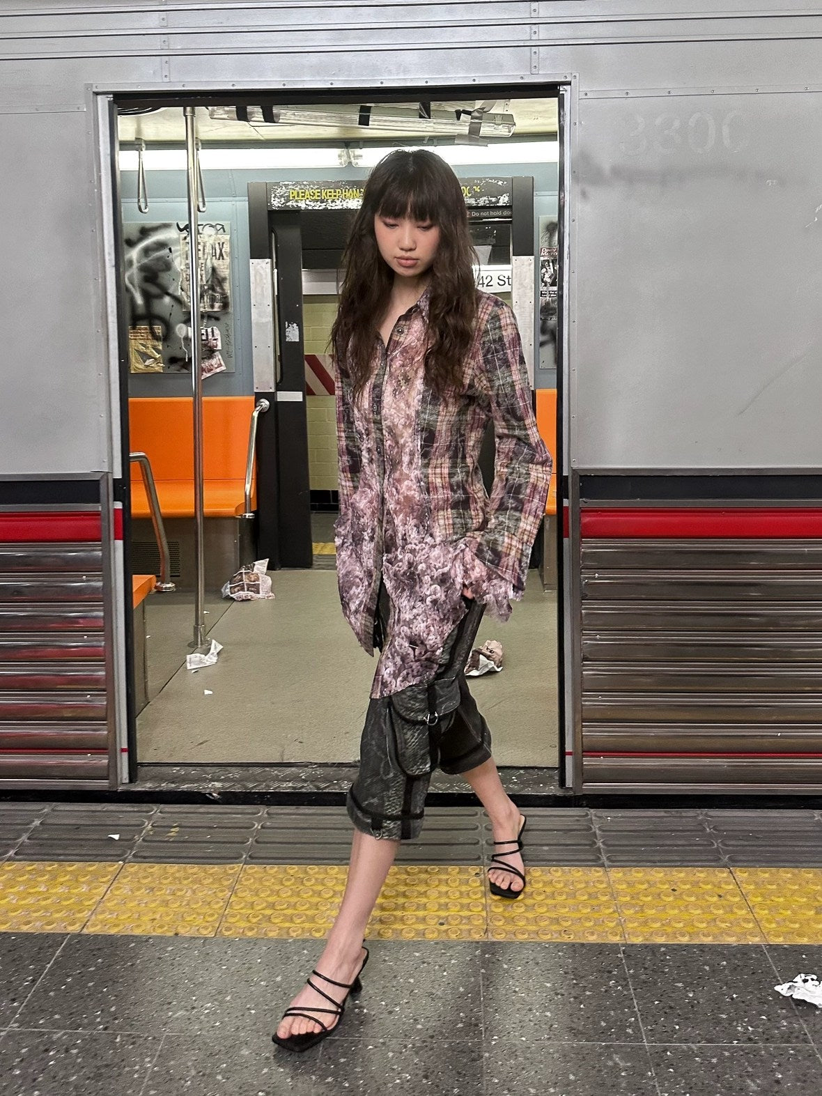 FULLTIDE Original Design Colorblock Square Neck Bell Sleeve Slim Cotton Women Dresses