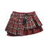 FULLTIDE_Plaid_Graffiti_Asymmetric_Pleated_Low_Waist_Women&