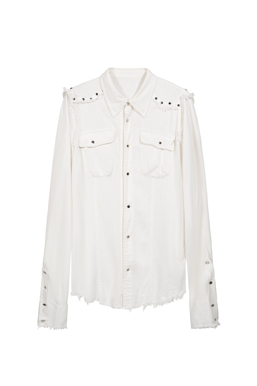 FULLTIDE_Pure_Cotton_Breathable_Casual_Slim_Square_Neck_Bell_Sleeve_Midlength_Women_Shirt_MISSTT