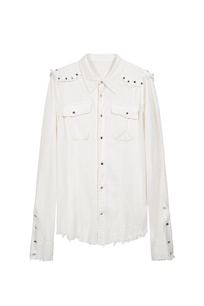 FULLTIDE_Pure_Cotton_Breathable_Casual_Slim_Square_Neck_Bell_Sleeve_Midlength_Women_Shirt_MISSTT