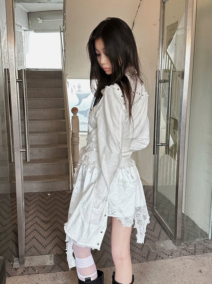 FULLTIDE Pure Cotton Breathable Casual Slim Square Neck Bell Sleeve Midlength Women Shirt