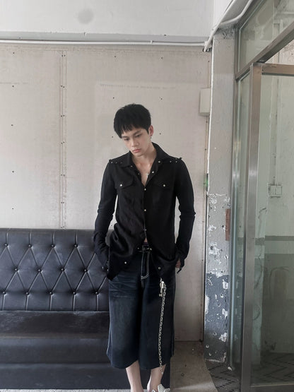 FULLTIDE Pure Cotton Breathable Casual Slim Square Neck Bell Sleeve Midlength Women Shirt