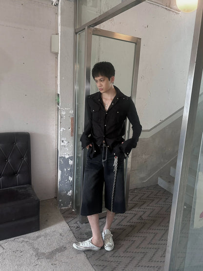 FULLTIDE Pure Cotton Breathable Casual Slim Square Neck Bell Sleeve Midlength Women Shirt