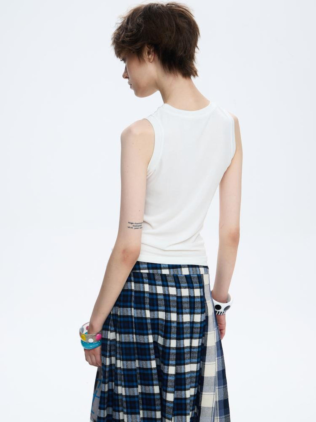 FULLTIDE Quick Dry Cotton Lyocell Street Slim Sleeveless Women Creative Print T-Shirt