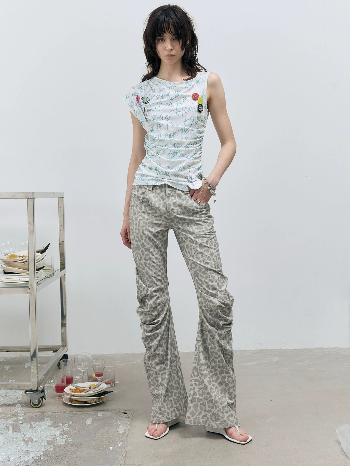 FULLTIDE Quick Dry Creative Print Commuter Slim Fit Women Cotton Lyocell T-Shirt