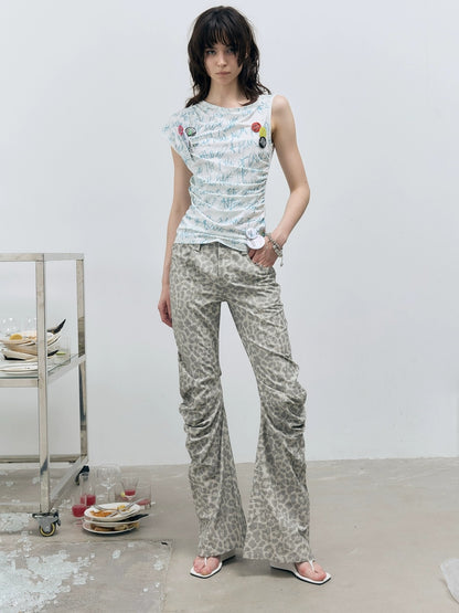 FULLTIDE Quick Dry Creative Print Commuter Slim Fit Women Cotton Lyocell T-Shirt