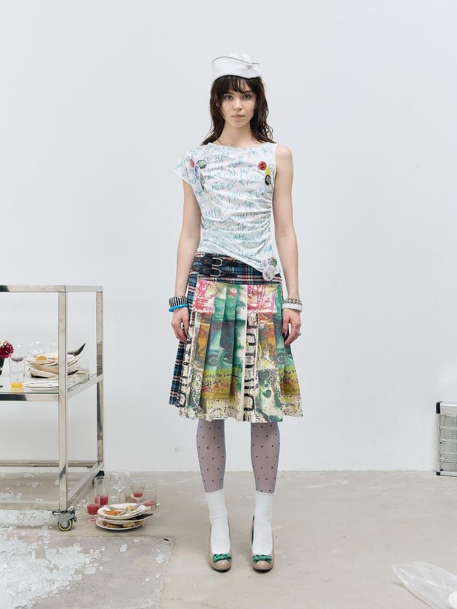 FULLTIDE Quick Dry Creative Print Commuter Slim Fit Women Cotton Lyocell T-Shirt