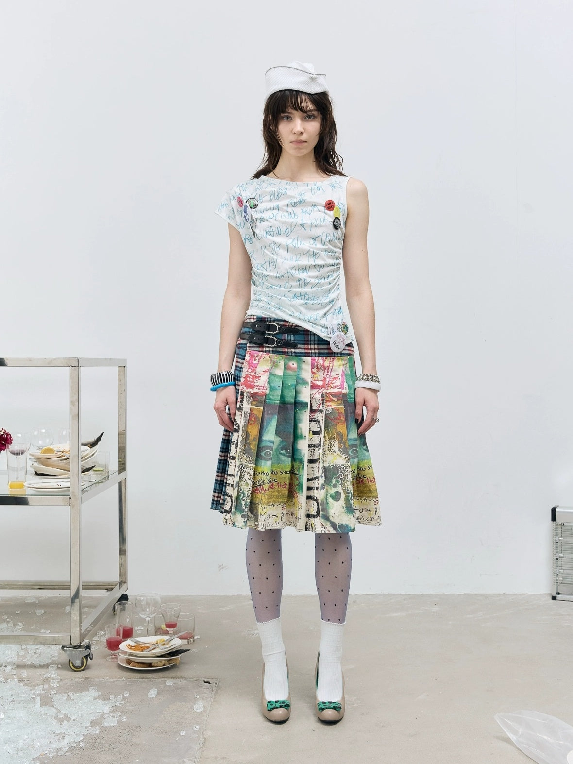 FULLTIDE Quick Dry Creative Print Commuter Slim Fit Women Cotton Lyocell T-Shirt