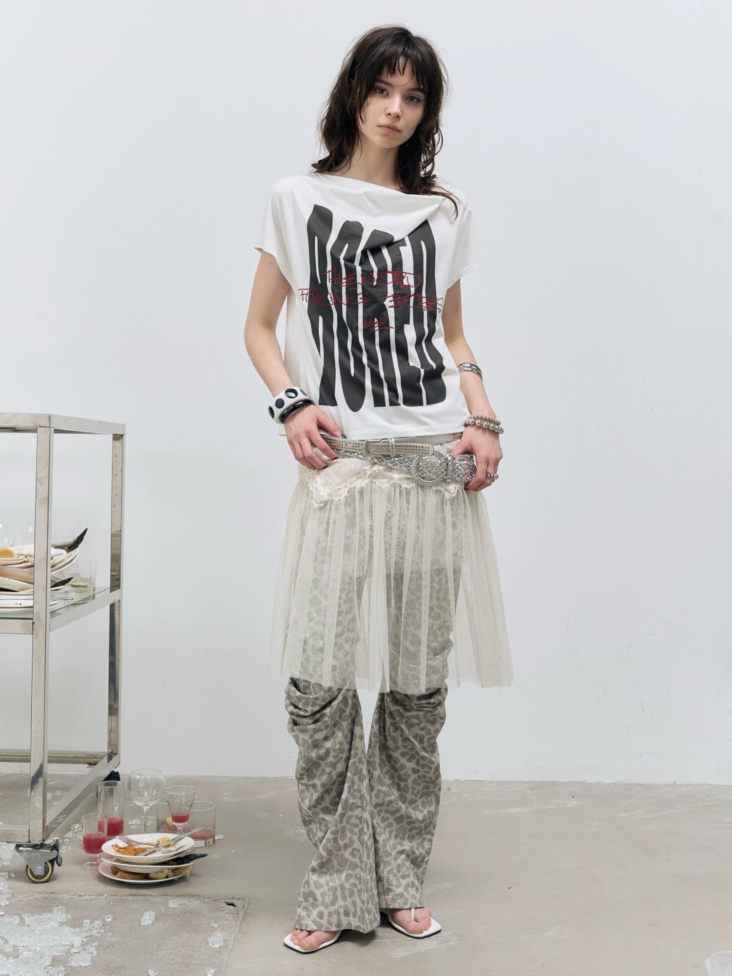 FULLTIDE Quick Dry Loose Commuter Printed Round Neck Unisex Cotton Black T-Shirt