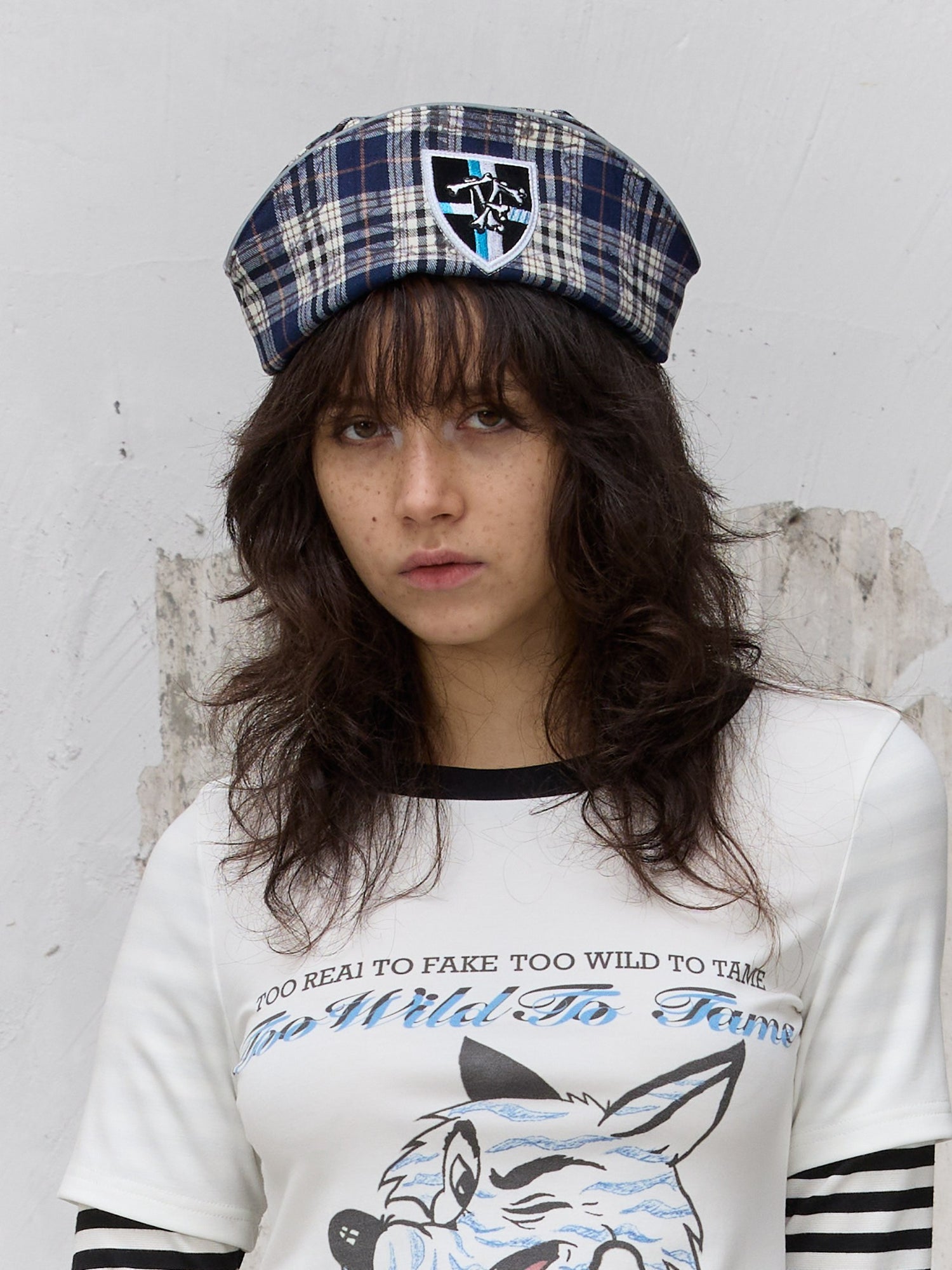 FULLTIDE_Scottish_Plaid_Embroidered_Badge_Octagonal_Women&