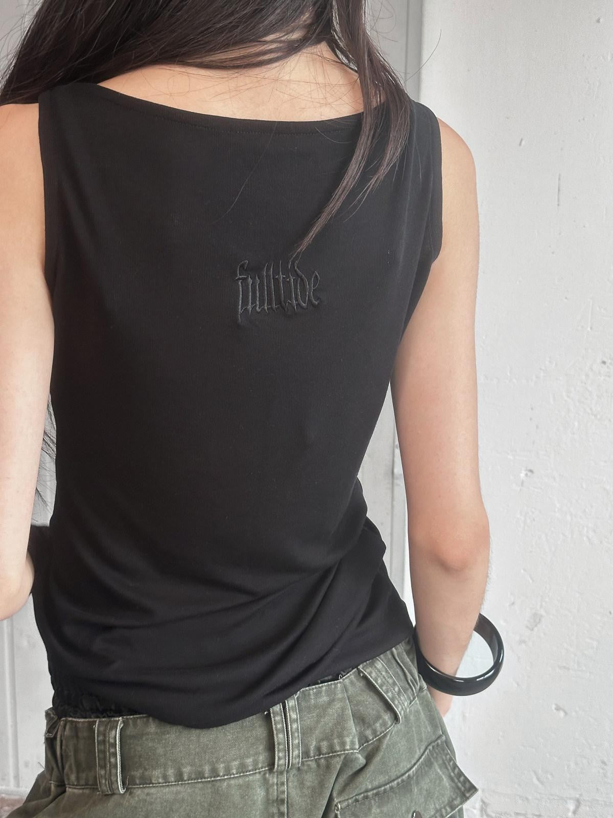 FULLTIDE Semi Sheer Solid Slim Cami Soft Handfeel Women&
