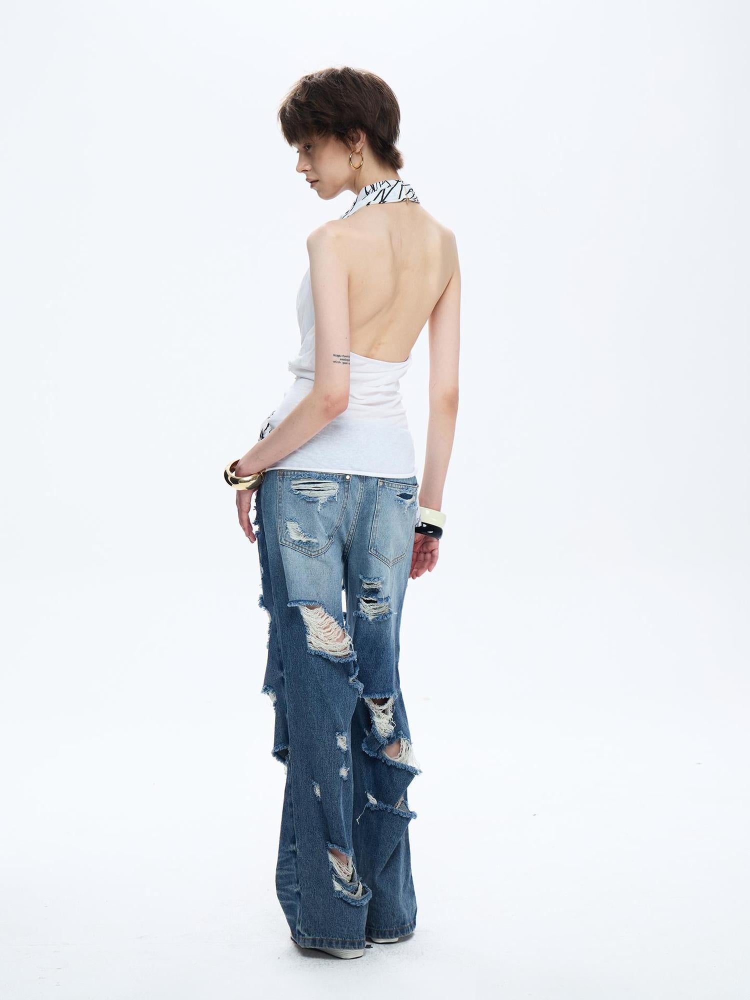 FULLTIDE Soft 100 Percent Cotton Slim Fit V Neck Sleeveless Women Cross Print T-Shirt