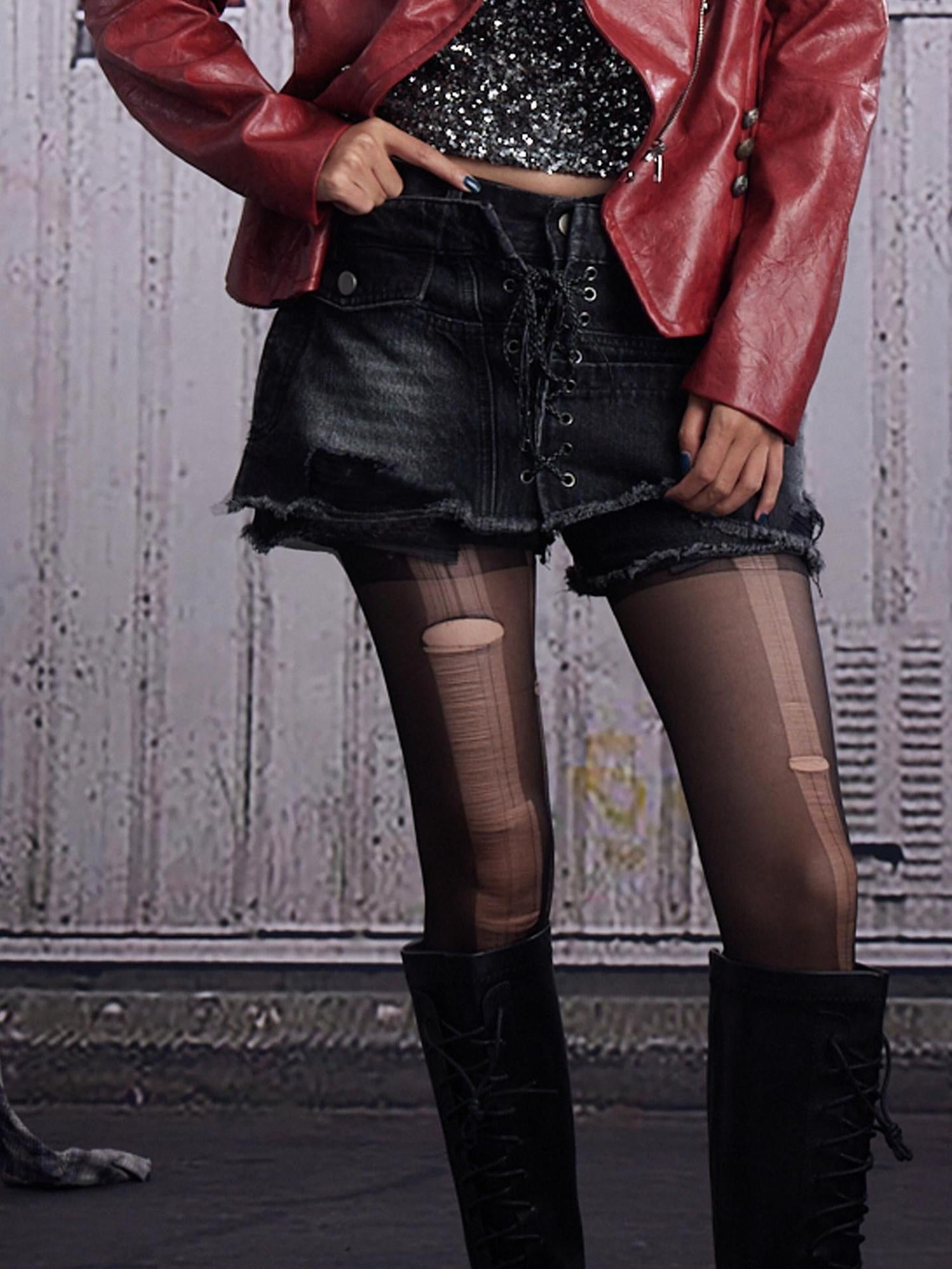 FULLTIDE Soft Cotton Black A Line Short Flattering Women Everyday Casual Mini Skirt