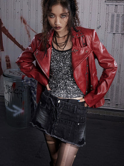 FULLTIDE Soft Cotton Black A Line Short Flattering Women Everyday Casual Mini Skirt