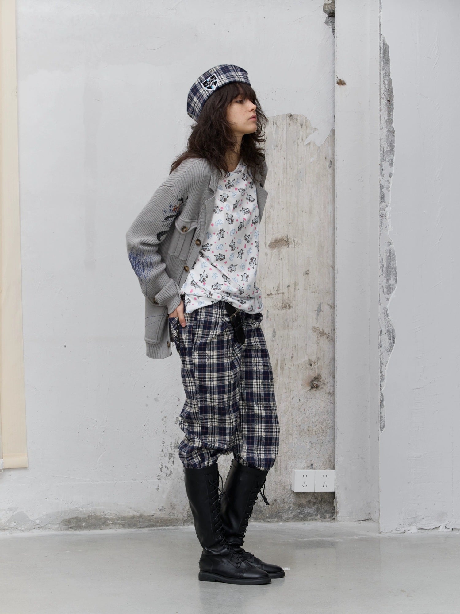 FULLTIDE Soft Cotton Graffiti Patchwork Oversized Unisex Crew Neck T-Shirt