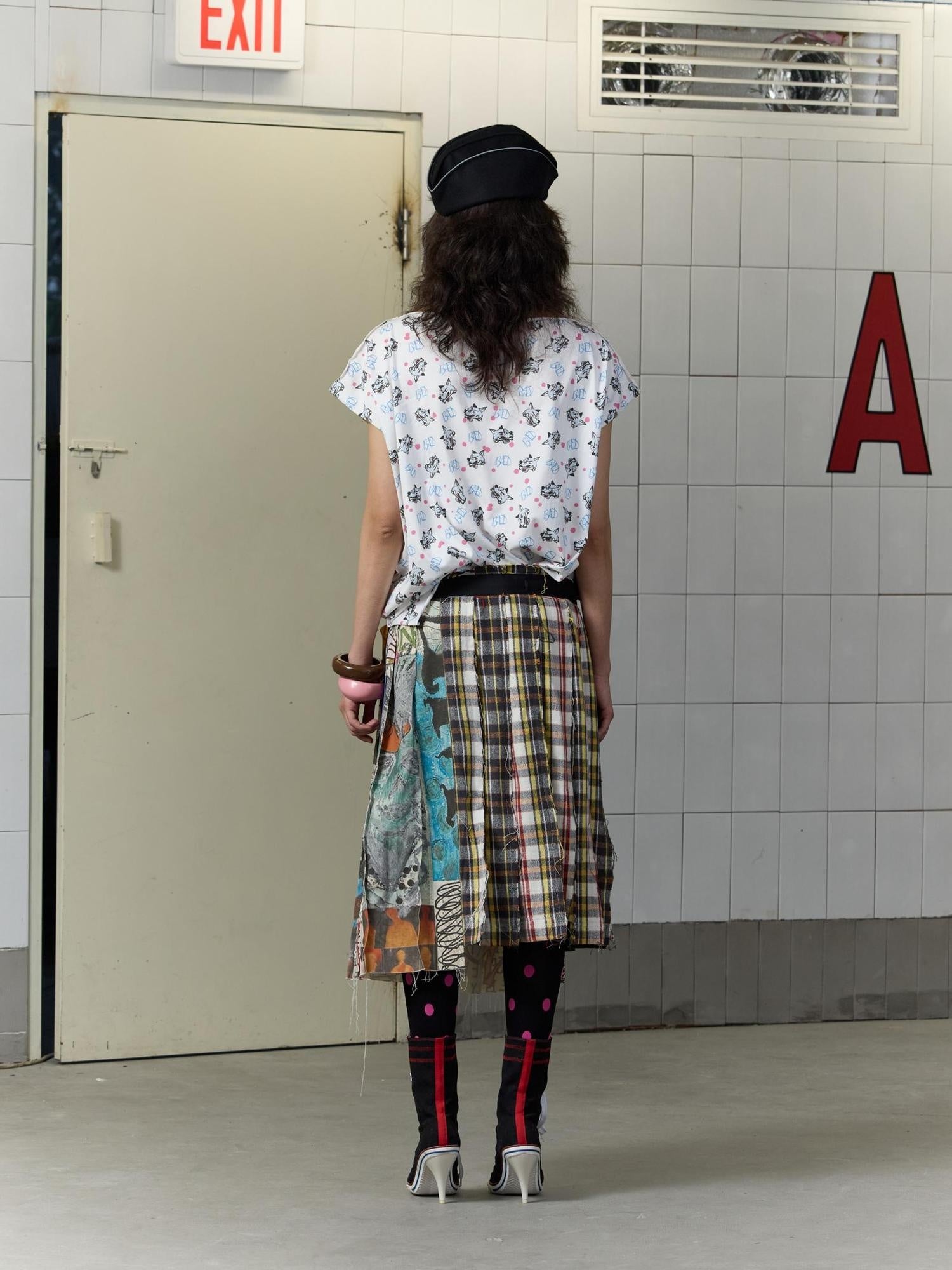 FULLTIDE Soft Cotton Graffiti Patchwork Oversized Unisex Crew Neck T-Shirt