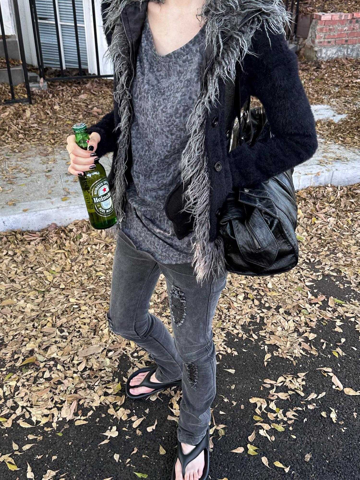 FULLTIDE Thick Plush Original Design Lapel Slim Fit Women Wool Mohair Blend Jacket