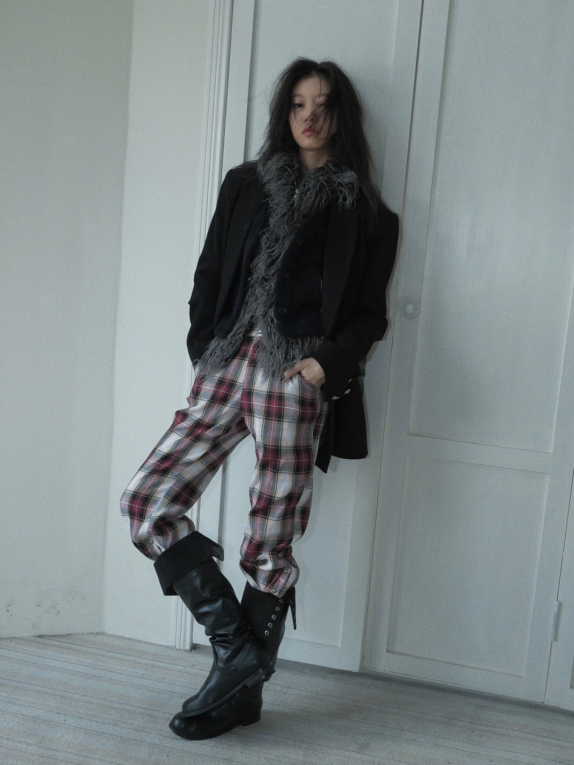 FULLTIDE Ultra Soft Mink Plush Street Style Lapel Cardigan Women Long Sleeve Sweater