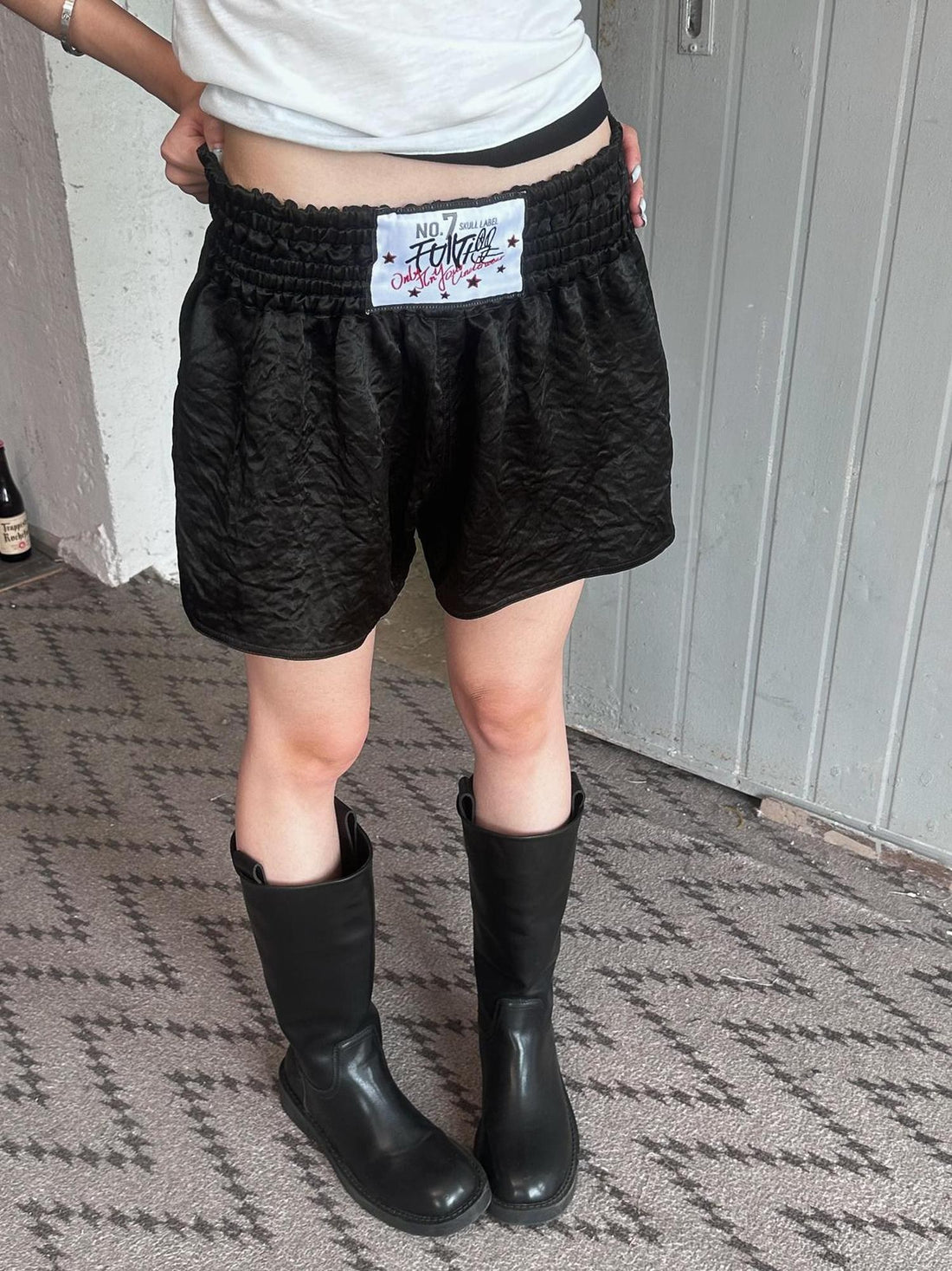 FULLTIDE Versatile Lightweight Straight Leg Natural Waist Women Triacetate Shorts