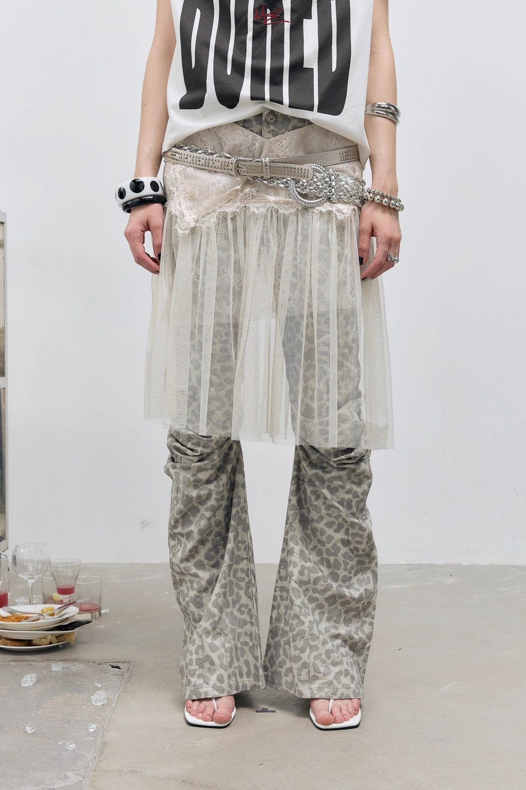 FULLTIDE_Versatile_Low_Waist_A_Line_Leopard_Print_Light_Khaki_Polyester_Women_Midi_Skirt_MISSTT