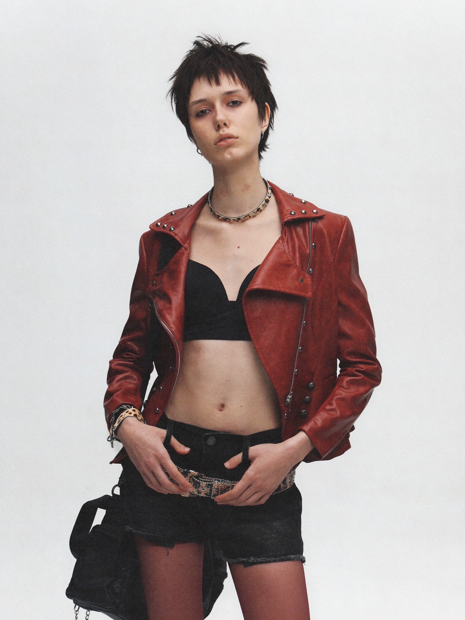 FULLTIDE Versatile Pu Leopard Print Waist Youth Unisex Fashion Accessory Belt