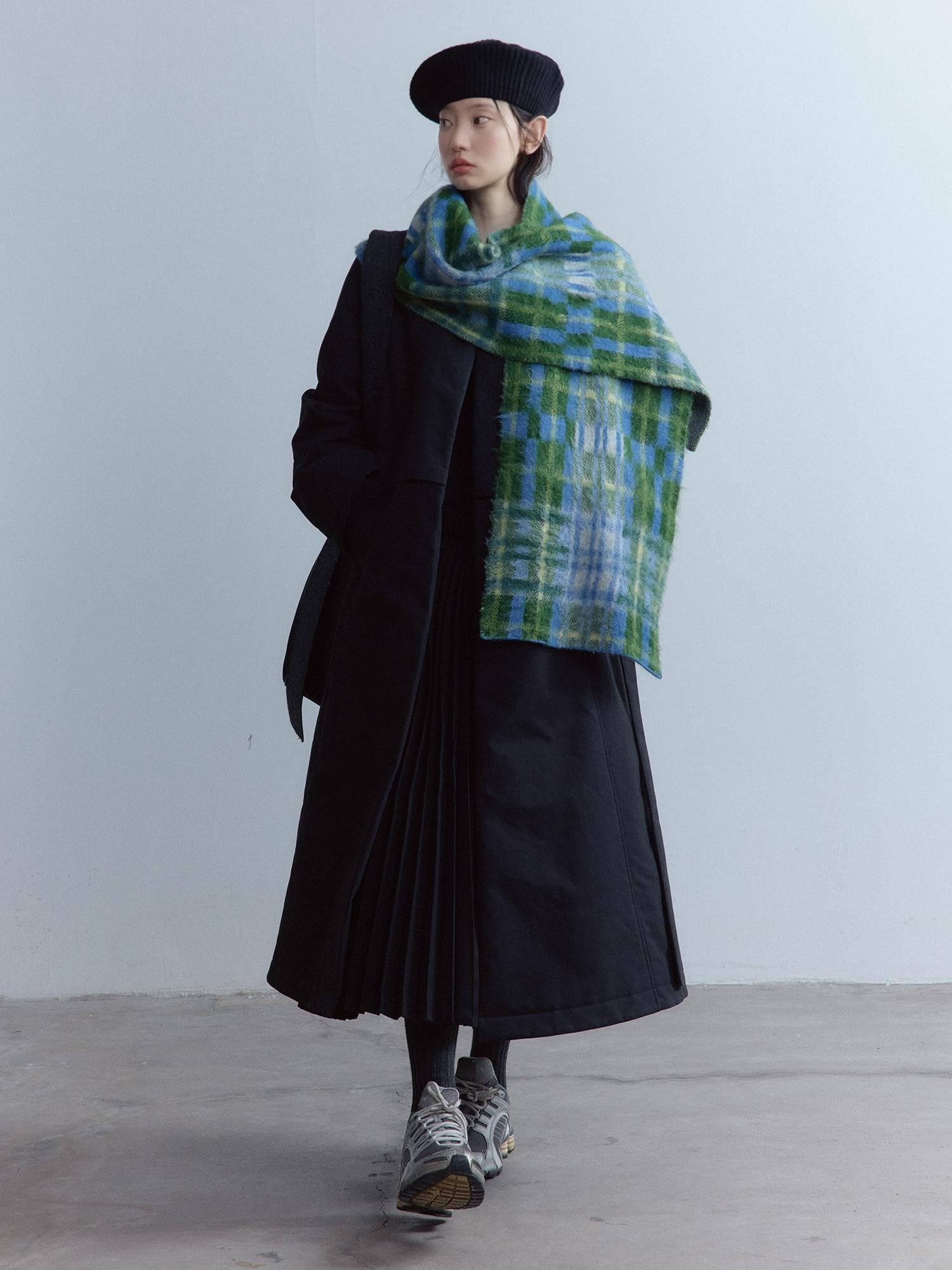 FUSSED 3d Spliced Patchwork Faux Two Piece Women&