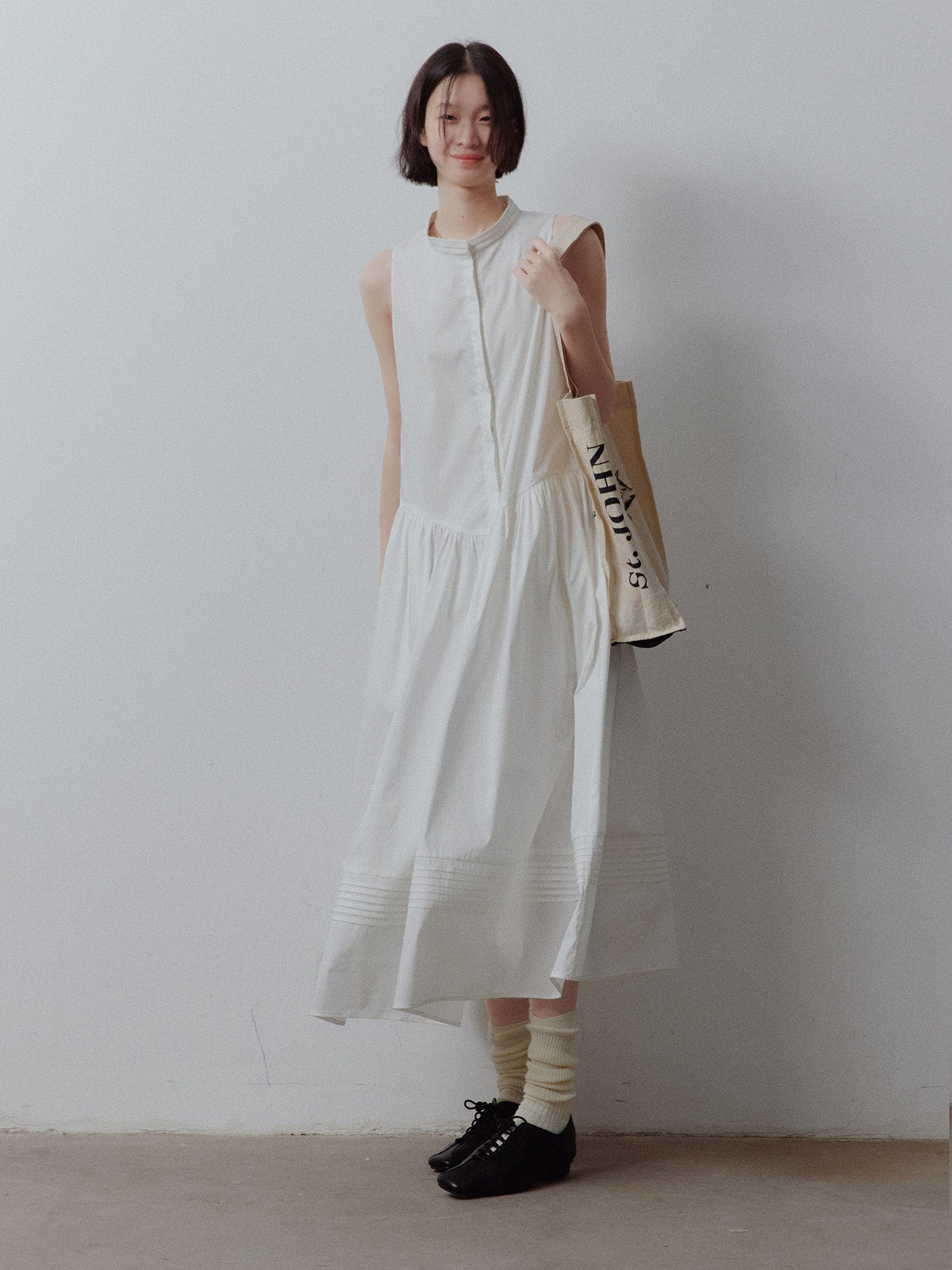 FUSSED_A_Line_Tiered_Patchwork_Sleeveless_Women&