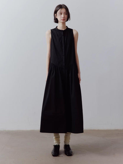 FUSSED A Line Tiered Patchwork Sleeveless Women&