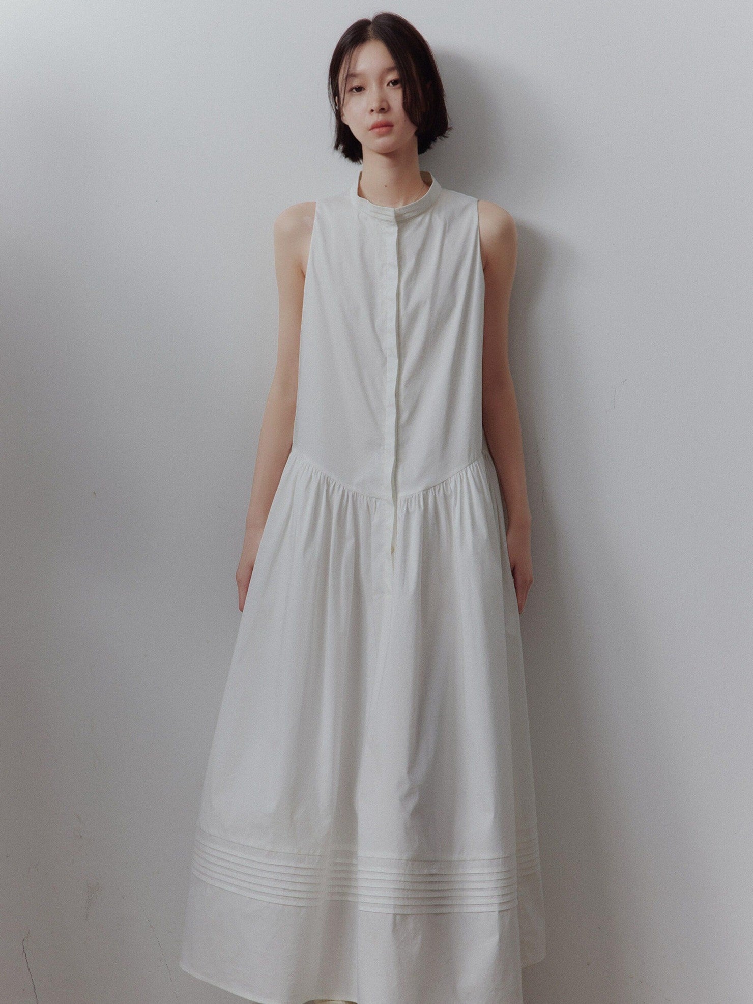 FUSSED A Line Tiered Patchwork Sleeveless Women&