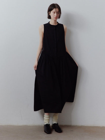 FUSSED A Line Tiered Patchwork Sleeveless Women&