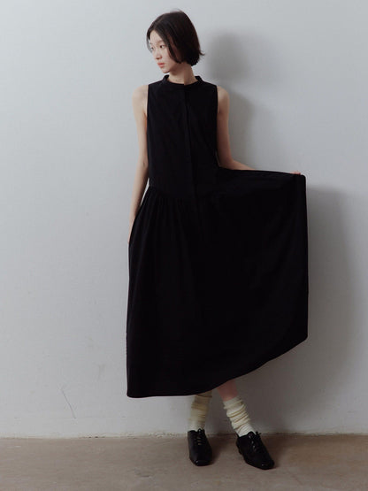 FUSSED A Line Tiered Patchwork Sleeveless Women&