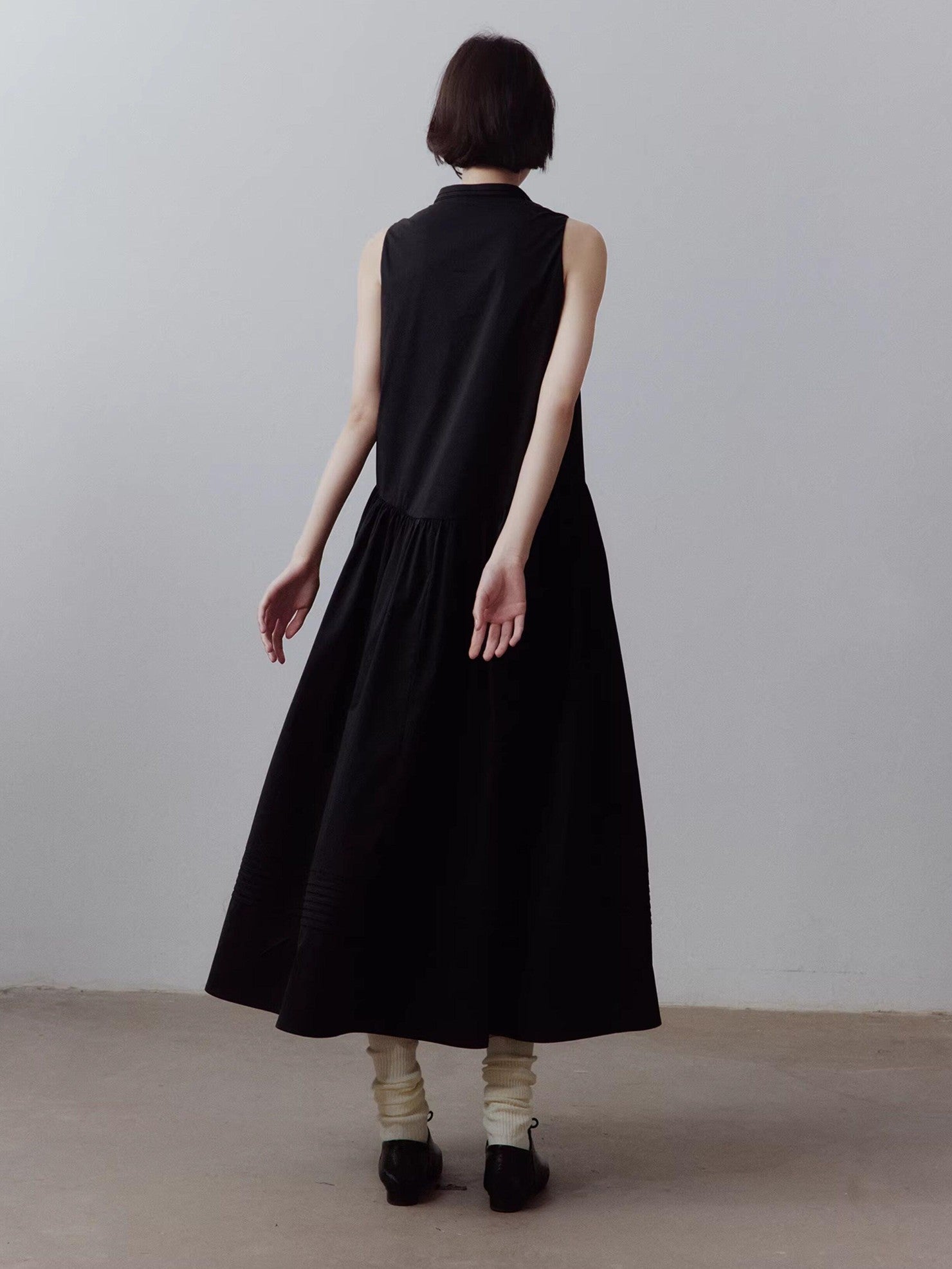 FUSSED A Line Tiered Patchwork Sleeveless Women&