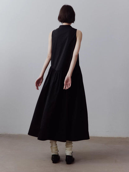 FUSSED A Line Tiered Patchwork Sleeveless Women&