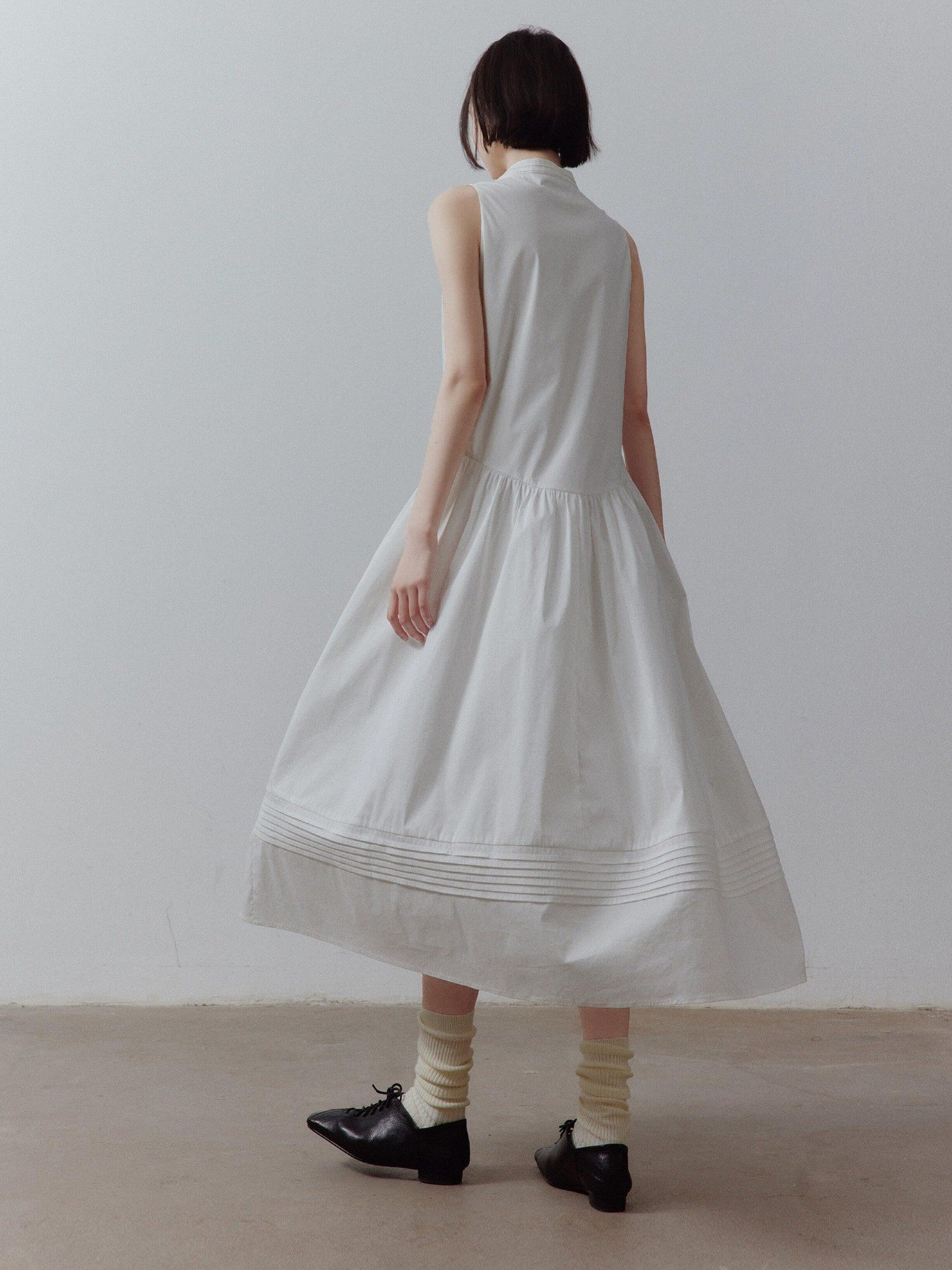 FUSSED A Line Tiered Patchwork Sleeveless Women&