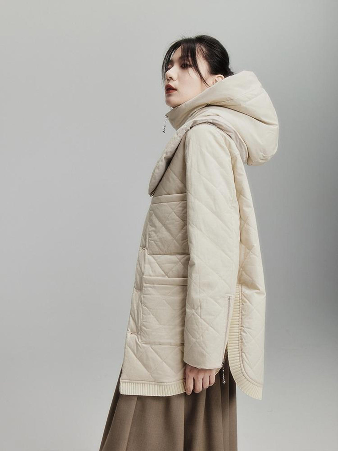 FUSSED Antimicrobial Wrinkle Resistant Cotton Quilted Shell Jacket