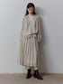 FUSSED_Apricot_Gray_V-neck_Lantern_Sleeve_Tie_Uv_Women&