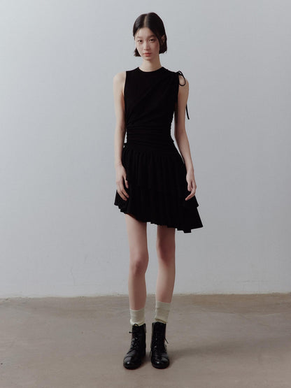 FUSSED Asymmetric Deconstructed Pleated Aline Women&