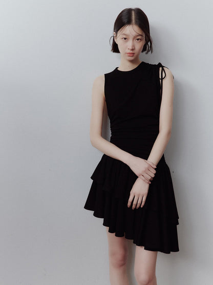 FUSSED Asymmetric Deconstructed Pleated Aline Women&