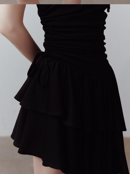FUSSED Asymmetric Deconstructed Pleated Aline Women&