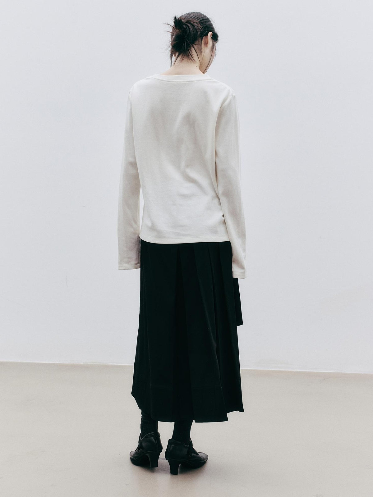 FUSSED Asymmetric Pleated A Line Women&