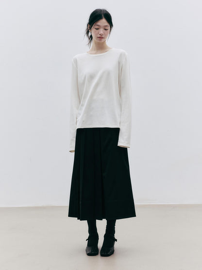 FUSSED Asymmetric Pleated A Line Women&