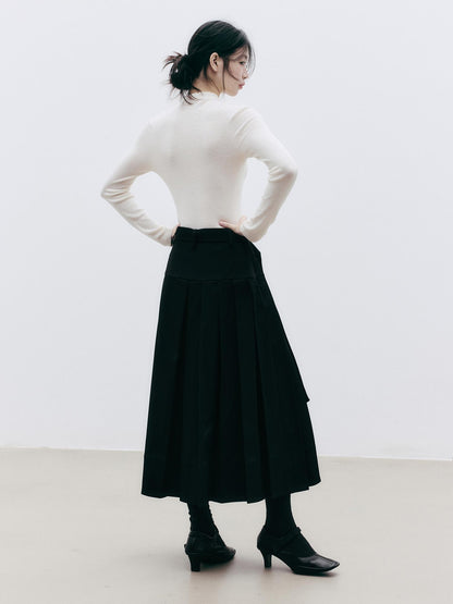 FUSSED Asymmetric Pleated A Line Women&
