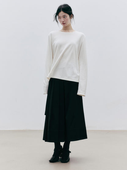 FUSSED Asymmetric Pleated A Line Women&