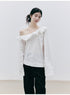 FUSSED_Asymmetric_Ruffle_3d_Cut_Flared_Sleeve_Cotton_Women&