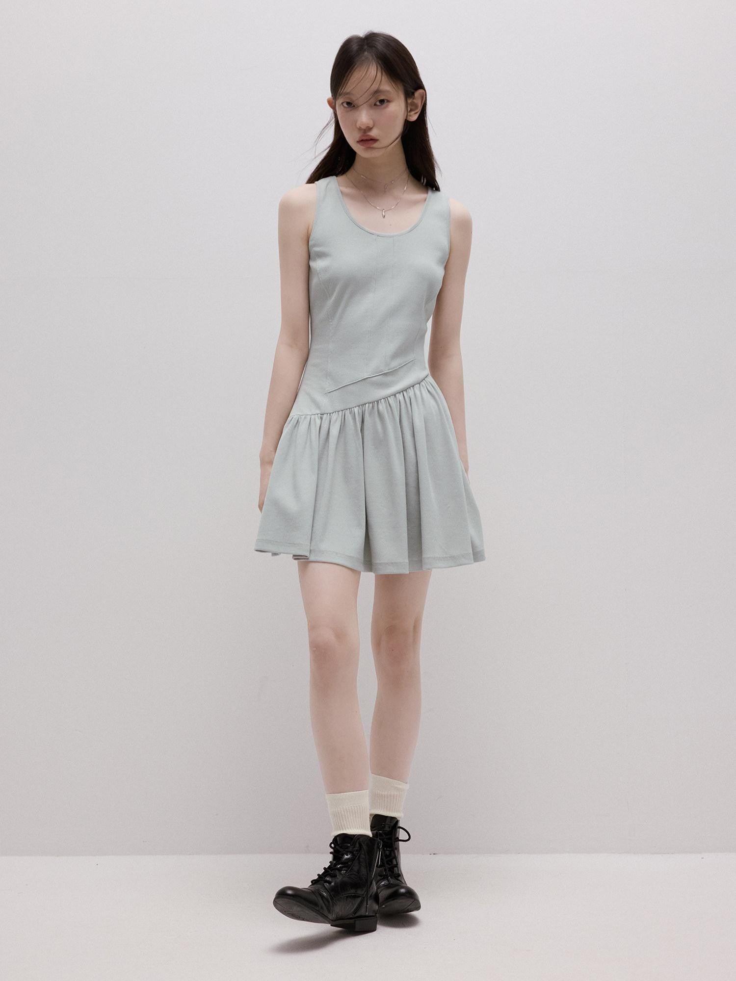 FUSSED Asymmetrical Patchwork Wrap Knit Vest Women&
