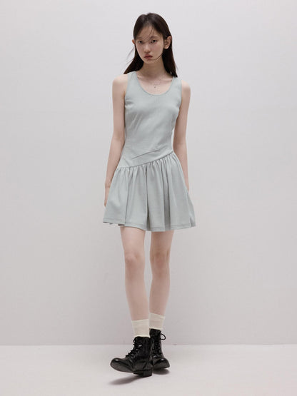 FUSSED Asymmetrical Patchwork Wrap Knit Vest Women&