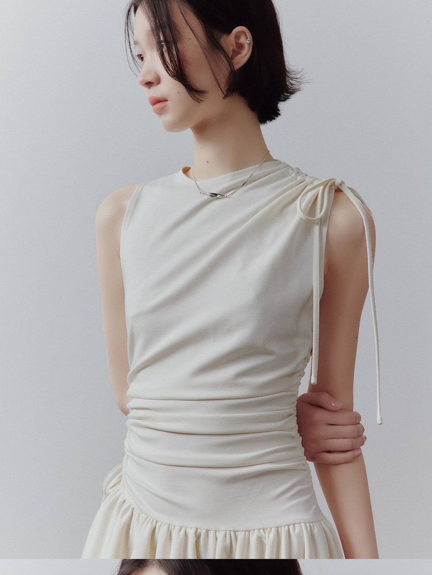 FUSSED Asymmetrical Pleated Knit Women&