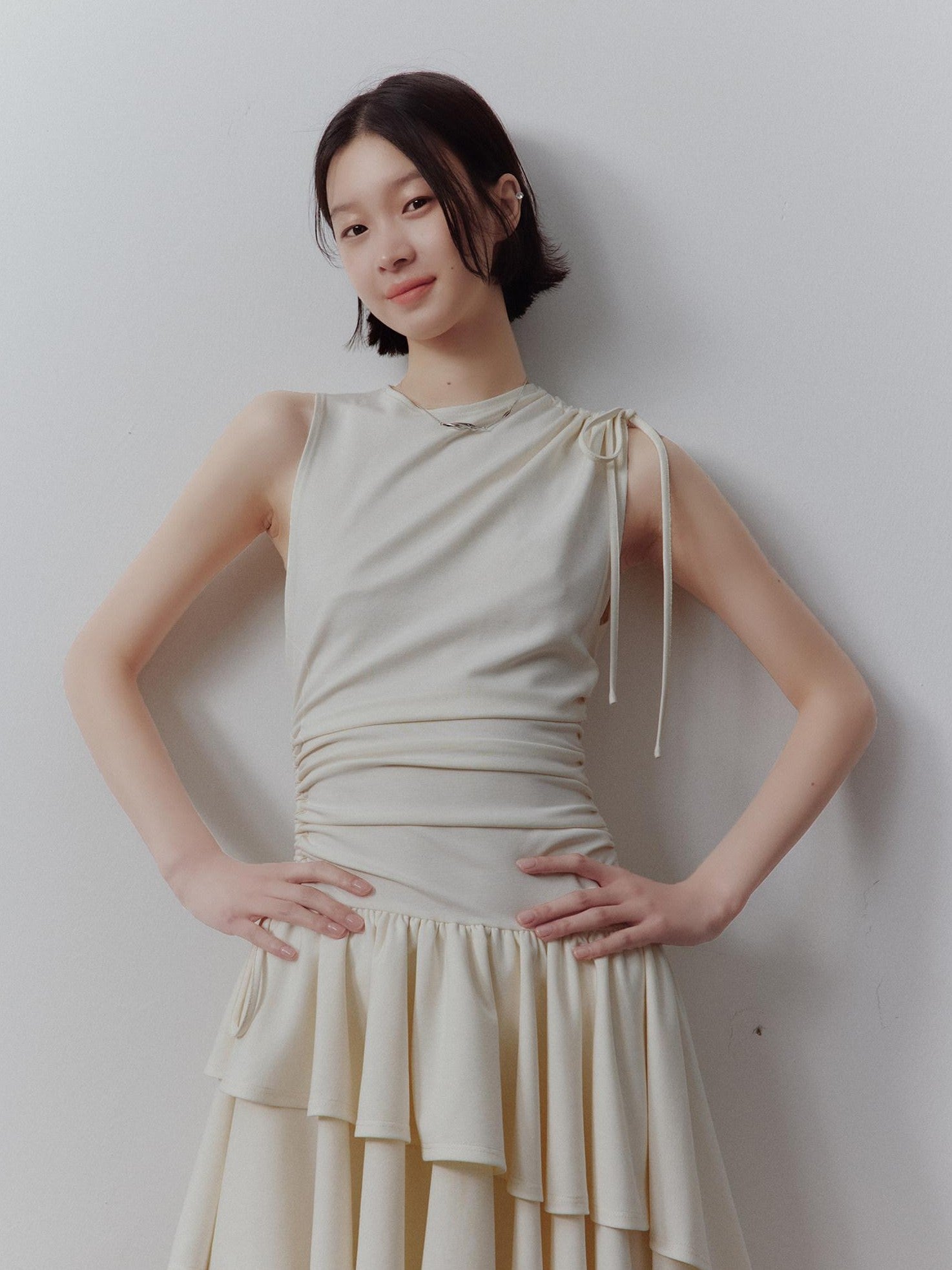 FUSSED Asymmetrical Pleated Knit Women&